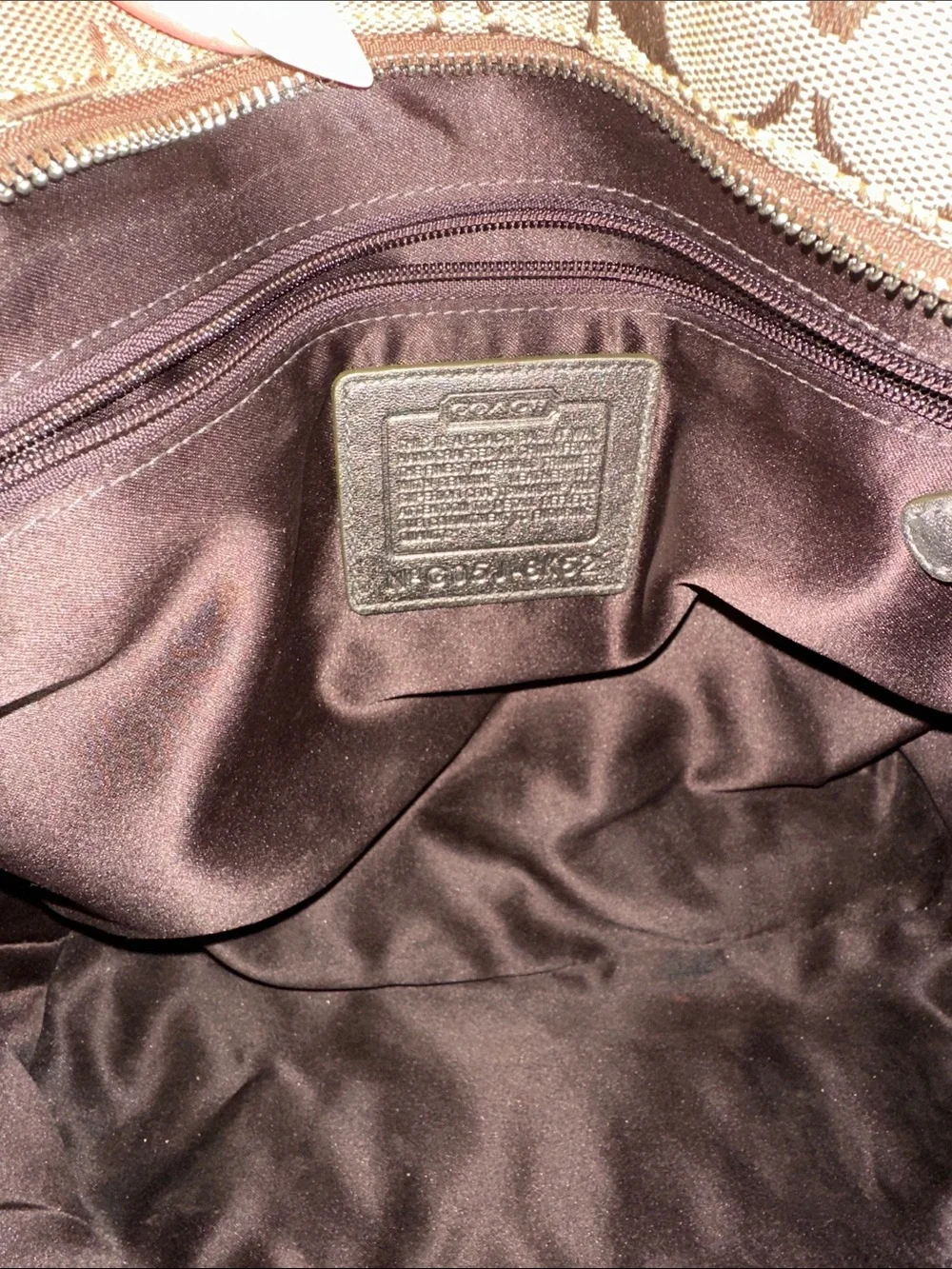 Coach Beaded Signature Gallery Tote Bag,
